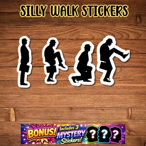 Monty Python Stickers: Ministry of Silly Walks - Laptop, Water Bottle