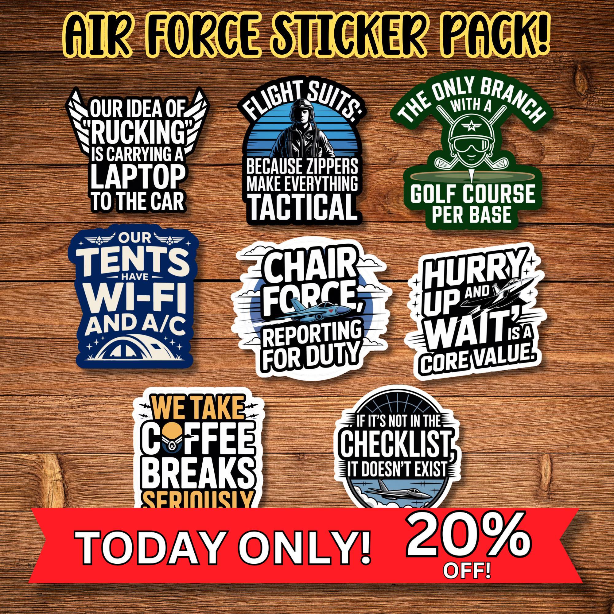 Air Force Stickers Funny Military Stickers - Etsy
