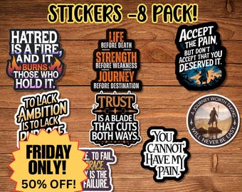 Stormlight Archives Sticker Pack for your Laptop or Water Bottle, journey before destination Knights Radiant Oaths, Gift for Book Lovers