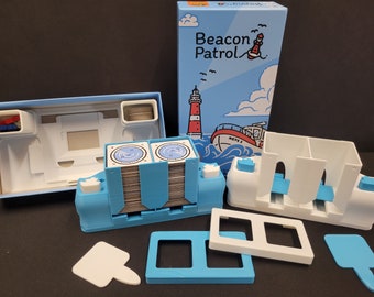 Beacon Patrol - Tile Tower/Dispenser and box insert