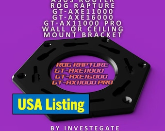 Asus Router Wall/Ceiling Mount – GT-AXE11000 GT-AXE16000 GT-AX11000 Pro
