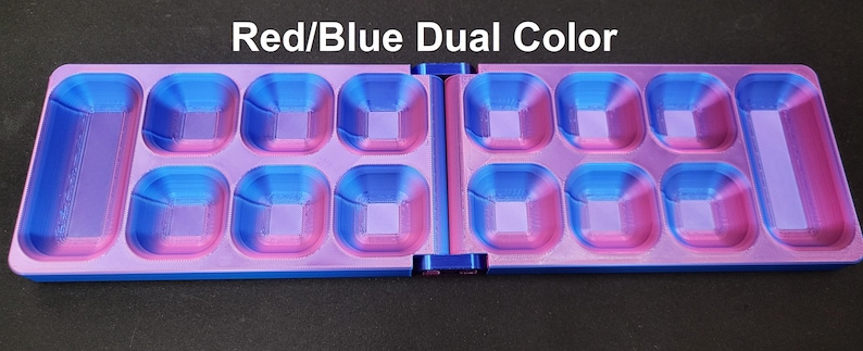 Mancala Set - folding magnetic board and gems image 3