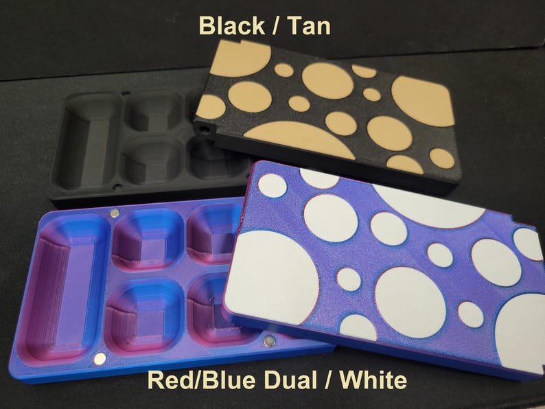 Mancala Set - folding magnetic board and gems image 8