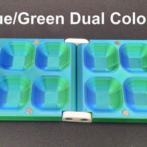 Mancala Set - folding magnetic board and gems image 4