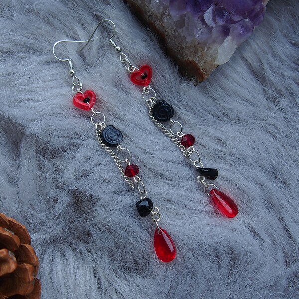 Chained Heart Earrings