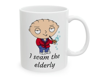 Stewie Griffin, Family Guy Mug, FamilyGuy Gift, Hilarious quote drinkware, FamilyGuy coffee cup, animation cup