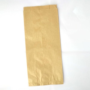 Sacchetto di CARTA 150x65x290mm, marrone senza manico, 35g,