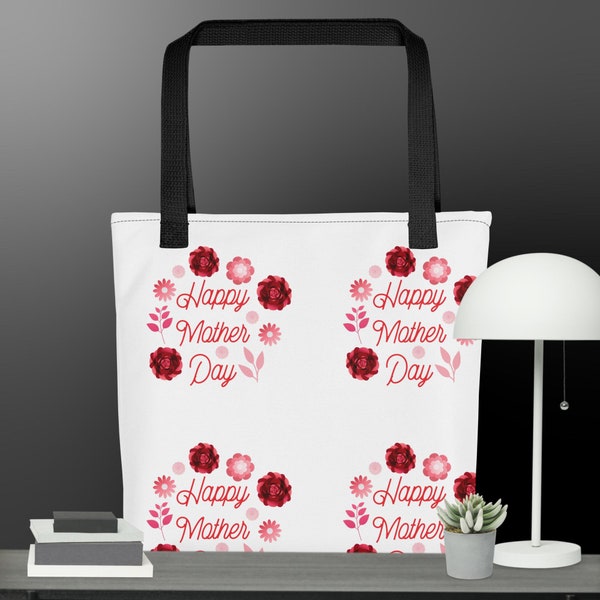 Sac fourre-tout à fleurs pour la fête des mères, sac à provisions en toile, cadeau pour amoureux des fleurs, sac à bandoulière de plage, fourre-tout du marché printanier