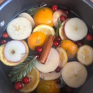 Pot-pourri sur la cuisinière, marmite, parfum temps de Noël, pot pourri des Fêtes, cadeaux de Noël, réveillon de Noël, cadeau éléphant blanc