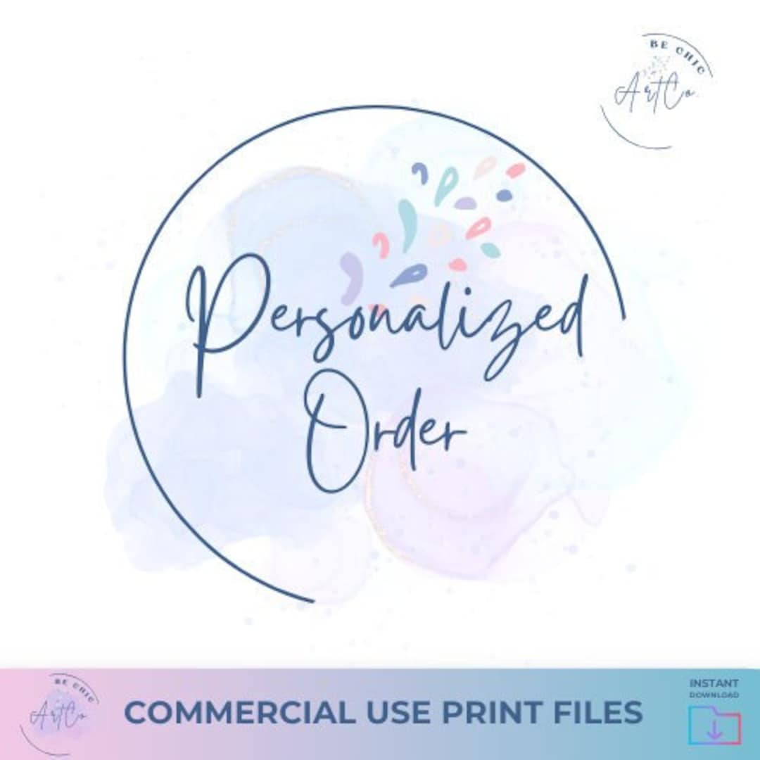 Personalized Order - New Design or Modification at Customer