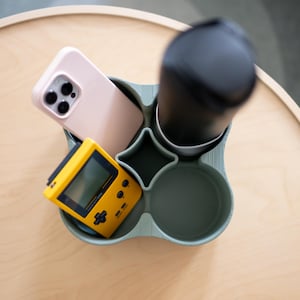 3D Printed 4-Cup Drink Caddy: Lightweight Travel & Car Organizer