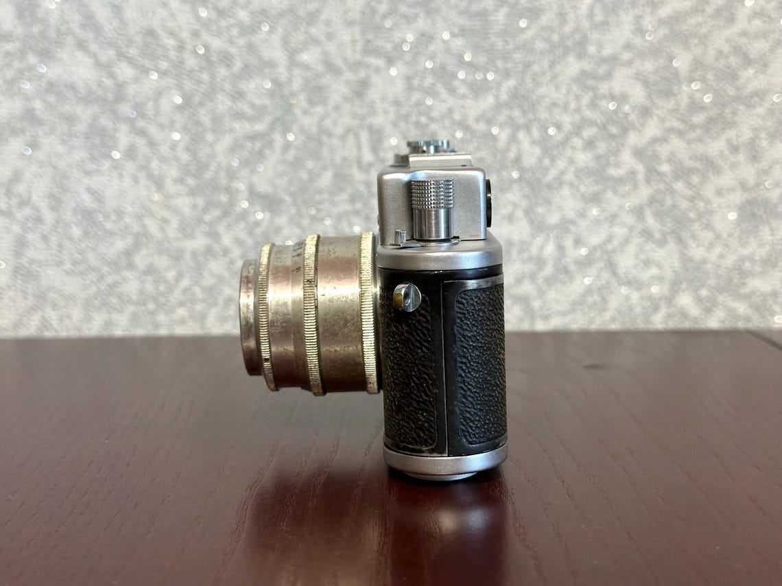 Mir ( Zorki ) Vintage 35mm Film Camera Rangefinder Lens Industar-50 ussr Soviet, foto 4 di 5
