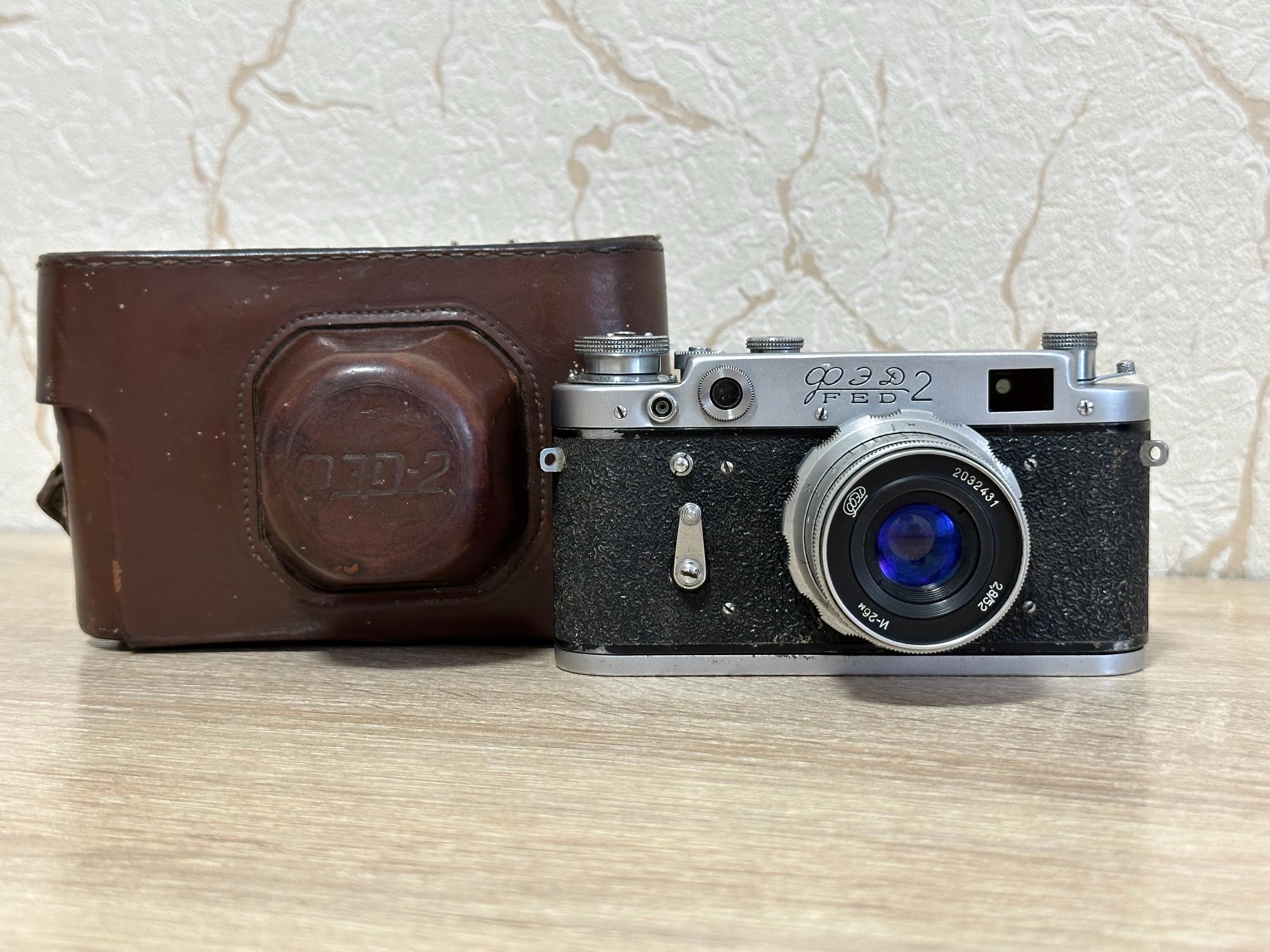 Fed 2 ヴィンテージ 35 mm フィルムカメラ レンジファインダーレンズ