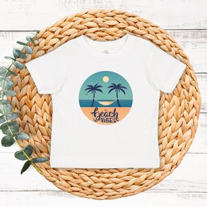 Beach Vibes Baby&#39;s First Vacation Ocean Boy Summer Infant Tee Shirt | Adorable Baby T-Shirt Clothing