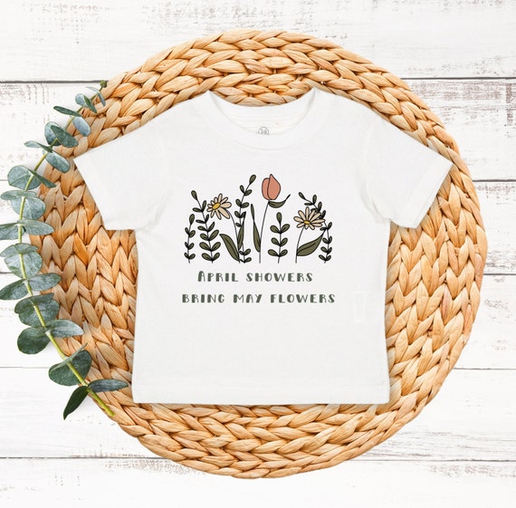 Las lluvias de abril traen flores de mayo, camiseta floral para