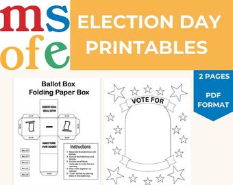 Election Day Printables | Primary | Early Childhood | Lower Elementary | Democracy | Voting