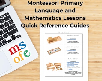 Montessori Language & Math Lessons: Quick Reference Guides (Digital Download)