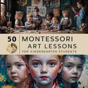 50 lezioni di gruppo di arte Montessori per bambini della scuola materna