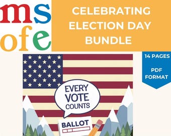 Bundle - Celebrating Election Day in Montessori Classrooms | Primary | Early Childhood | Lower Elementary | Democracy | Voting