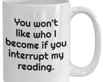 Reading mug, book lover mug, bookish mug, reader mug, literary mug, book lovers mug, library mug, book club mug, reading specialist