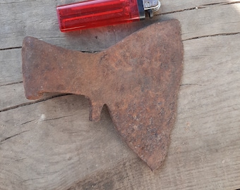 Russian Empire Army Axe 1989 - 1908, Small Sappers Axe, WW1 Ancient Iron Axe, Russian Imperial Army Axes Relict, Not Cleaned Metal Detected