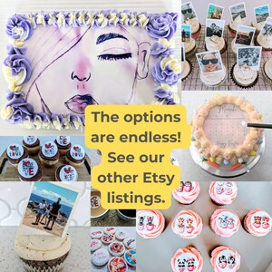 2025 Graduation Edible Cake Wrap Strip Female, Cake Topper. Wrap Sides ...