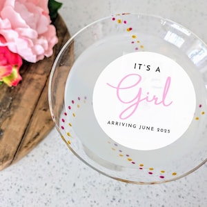 Baby Shower Edible Drink Toppers: Gender Reveal Cocktail Garnish