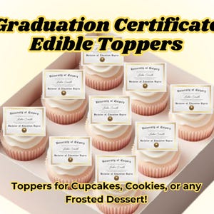 2025 Graduation Edible Cake Wrap Strip Female, Cake Topper. Wrap Sides ...