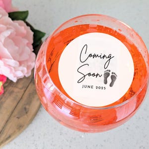 Personalized Baby Shower Drink Toppers: Edible Wafer Paper Garnish