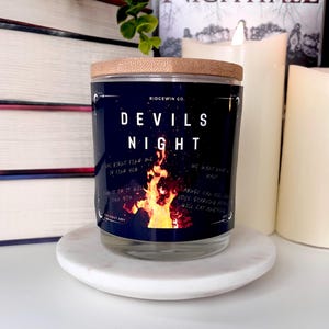 Devils Night | Devils Night Series Inspired Design | Bookish Candle