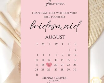 Printable Bridesmaid Proposal Template Editable Bridesmaid Proposal Card, Will You Be My Bridesmaid, Maid of Honor Proposal