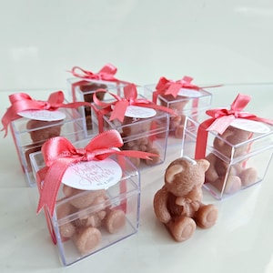 Personalized Teddy Bear Candle Favors, Baby Shower Candle, Baptism Gİft, Nursery, Birthday, Gender Reveal