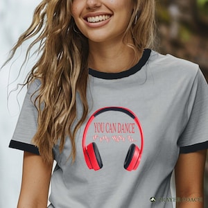 You Can Dance Ringer T-Shirt: Retro 80s Music Tee