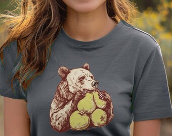 Funny Bear Fruit Christian T-shirt, John 15:5