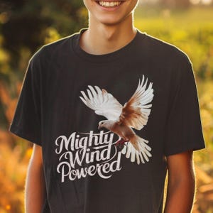 Holy Spirit Dove T-shirt: Mighty Wind Christian Tee
