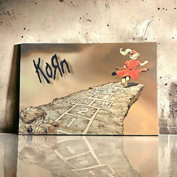¿Estás listo? Letrero de metal Korn Tribute 8x12 - Impresión Metal1 Artículo de coleccionista Sigue al líder