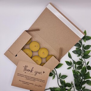 Handmade Natural Pure Beeswax Tealight Candles (12pk)