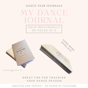Ballet Dreams: A Dance Journal for Tracking Goals and Competition Prep, dance year tracker, ballet journal,  dance competition journal,