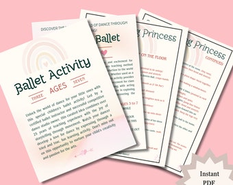 Ballet Class Activity, Dance Teacher Activity, Beginner ballet ideas for class, Ballet activity, Ballet birthday party activity, ballet mime