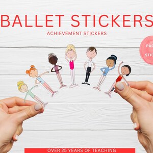 バレエ ステッカー、バレエのポジション、ダンス ステッカー、腕のポジション、バレリーナ、初心者向けバレエ、ダンス クラス、ダンス リソース、ステッカー、ダンス