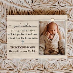 Godmother Gift Ideas, I love my Godmother Picture Frame, Personalized Godmother Gift from Godchild