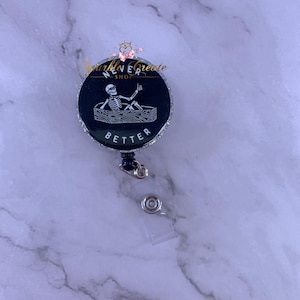 Badge Reel, Funny Badge Reel, Badge Reel, Emergency Badge, Tech ID Badge Reel, Clinic Badge Reel, Spooky, Skeleton Coffin, Never Better