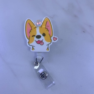 Badge Reel, Nurse Badge Reel, Cute Badge, Dog Lover, Animals Badge Reel, Vet Badge Reel, Medical Badge Reel, Dog Mom Badge Reel, Cute Dog