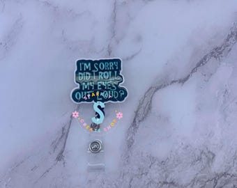 Funny Retractable Badge Reel, Nurse Gift, Healthcare, Medical Staff, RN CNA