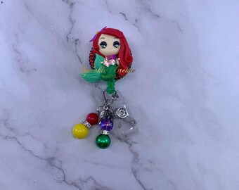 Badge Reel, Nurse Gift, Emergency Badge Reel, Tech ID Badge Reel, Funny Badge Reel, Student Nurse, Healthcare, Medical Badge Reel, Mermaid