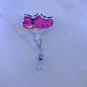 Badge Reel, Nurse Gift, Emergency Badge, Tech ID Badge Reel, Funny Badge Reel, Student nurse, Teacher Badge Reel, Healthcare, Acrylic Shoe