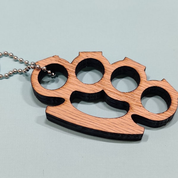 Brass Knuckles Keychain Etsy