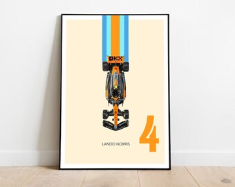 Lando Norris F1 Print | McLaren Print | Formula 1 Racing | F1 Print | Gift For Him | Land Norris