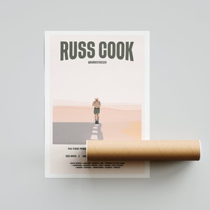 Hardest Geezer 'Russ Cook' Print World Record Running Print Digital Art Wall Art Custom Prints image 6