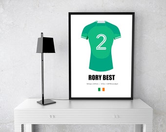 Rory Best Graphic Design Print